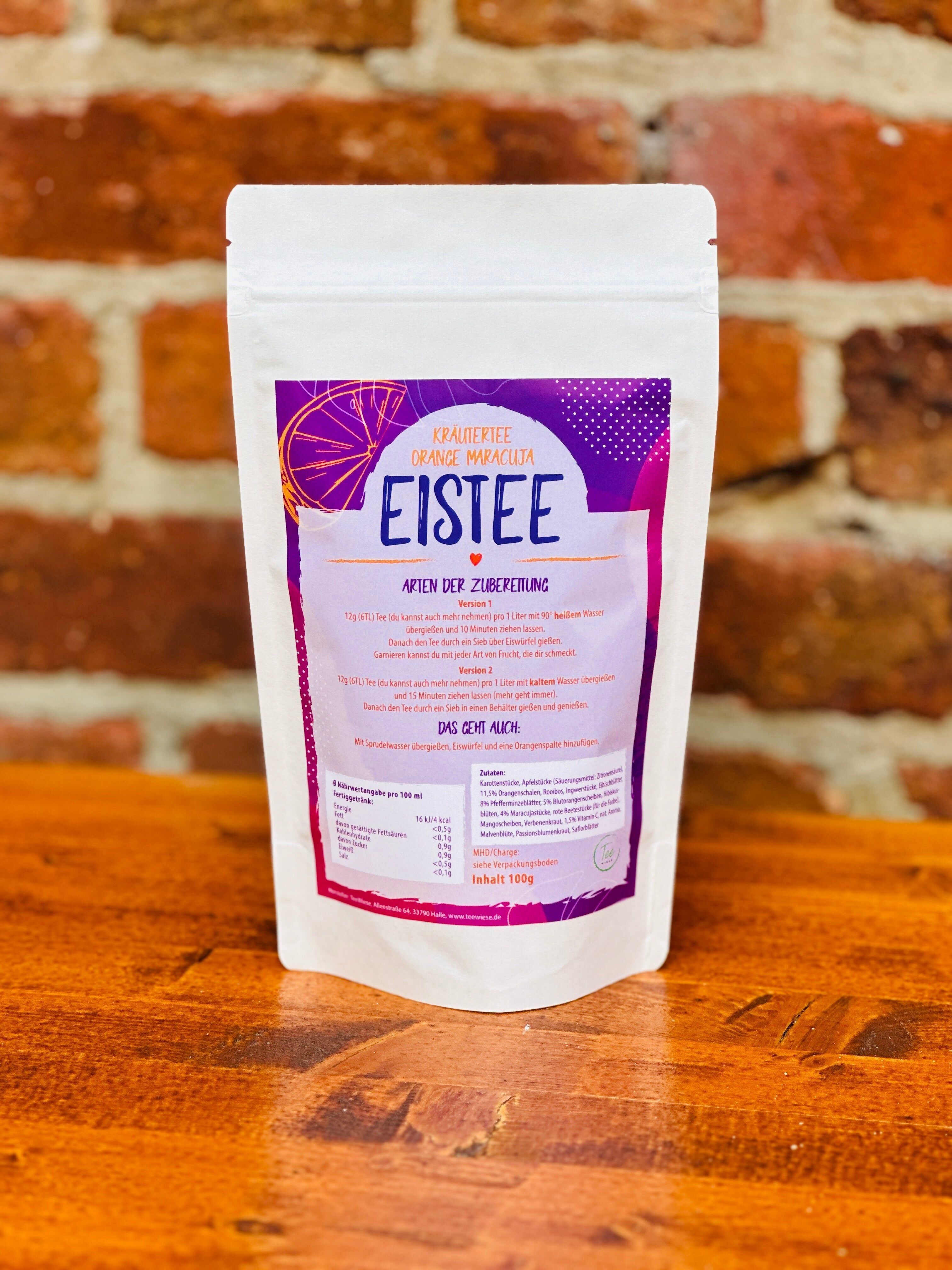 Orange-Passion Fruit Cold Brew Herbal Iced Tea