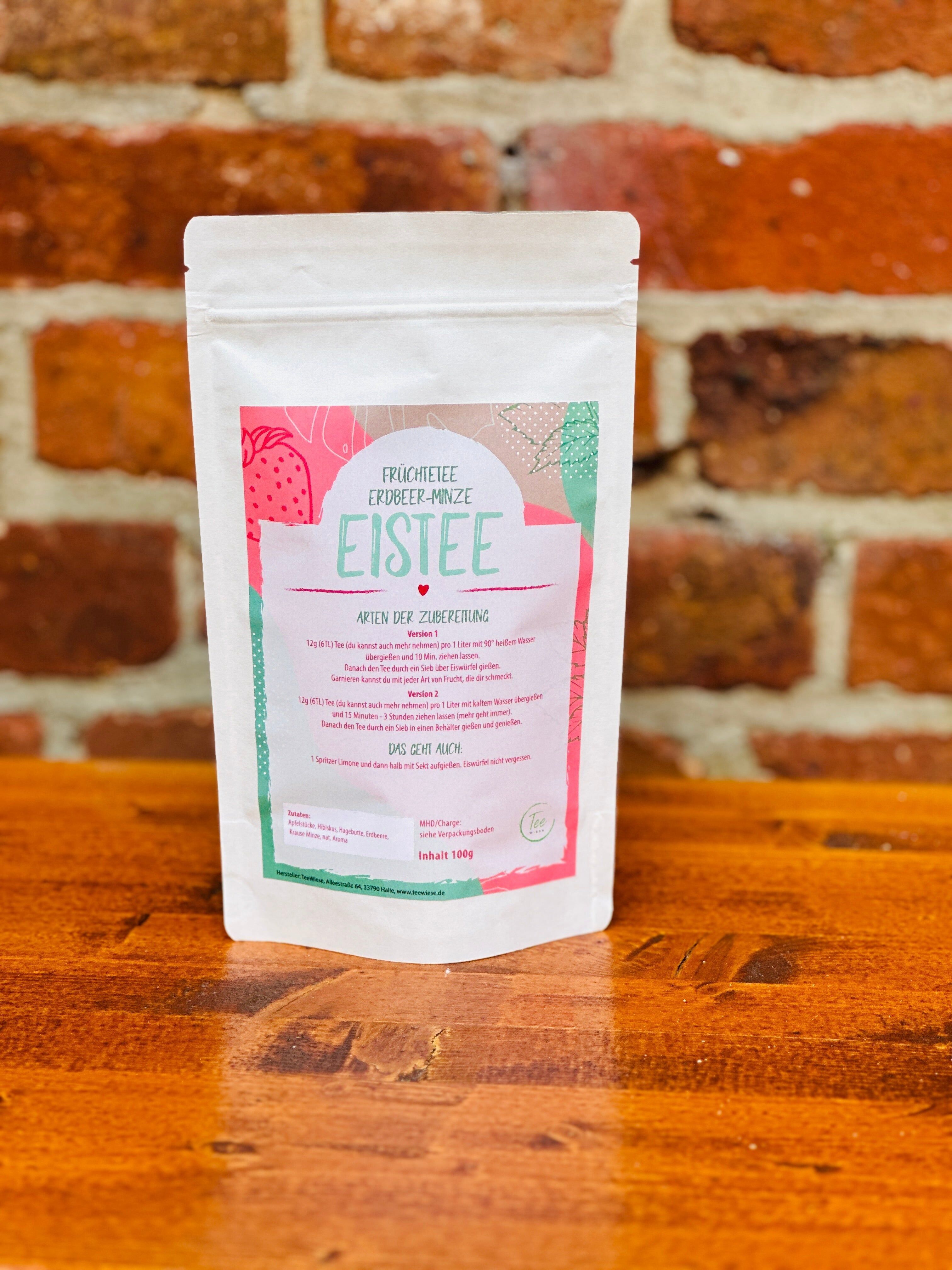 Strawberry Mint Cold Brew Fruit Iced Tea