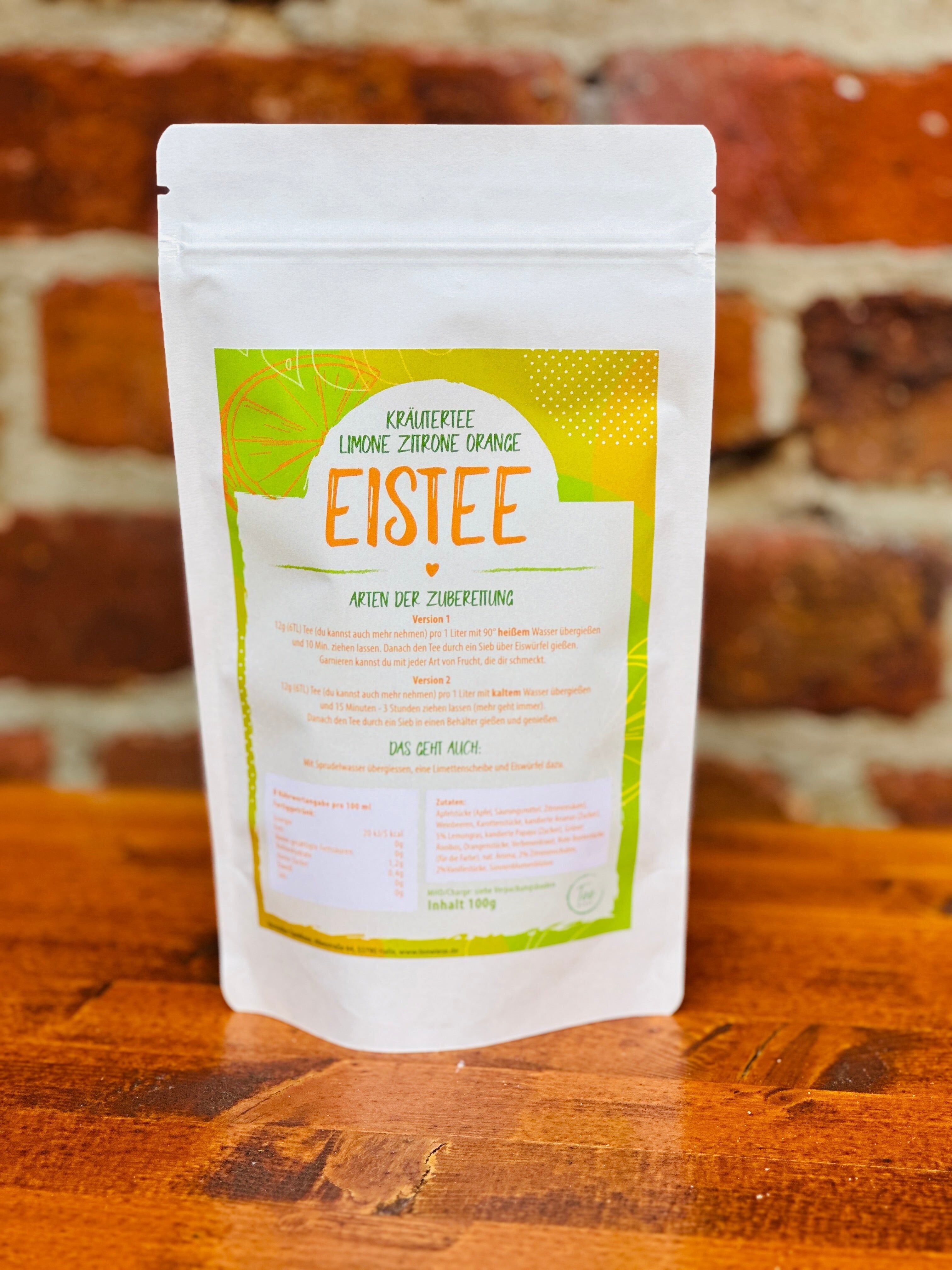 Limone-Zitrone-Orange Cold Brew Kräuter-Eistee