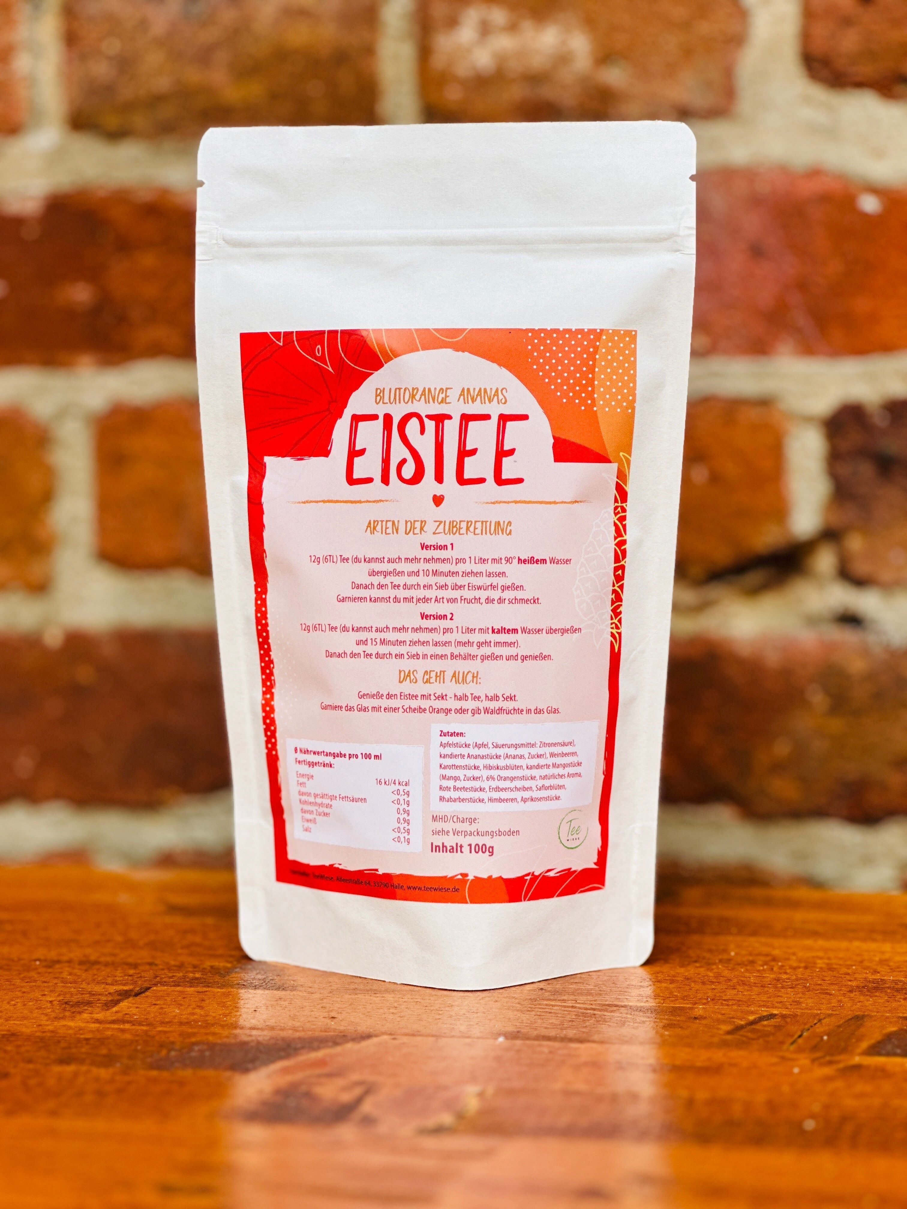 Blood Orange Pineapple Cold Brew Fruit Iced Tea