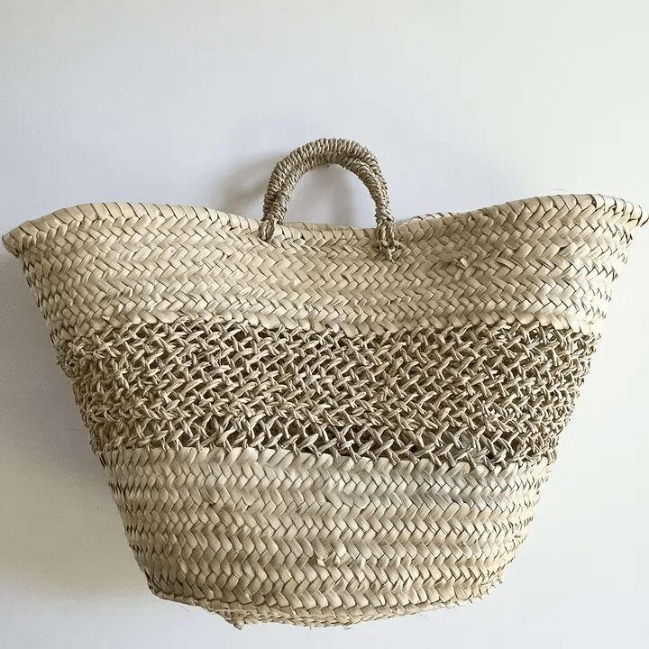 Izza-Korb – Handgeflochtener marokkanischer Weidenkorb mit durchbrochenem Muster