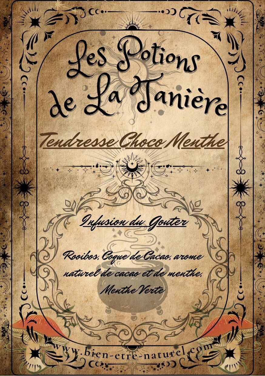 Infusion roiboos witchy Potion de la Tanière Tendresse choco