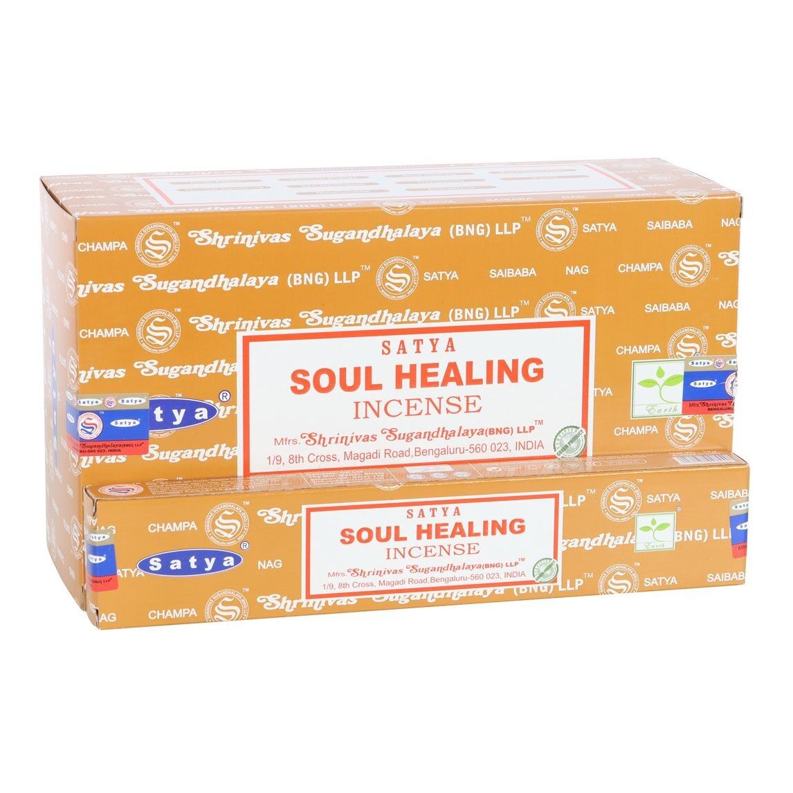 12 Packungen Soul Healing Räucherstäbchen von Satya
