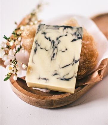 Cold saponified soap with hemp oil and lavender "Smoky" BULK