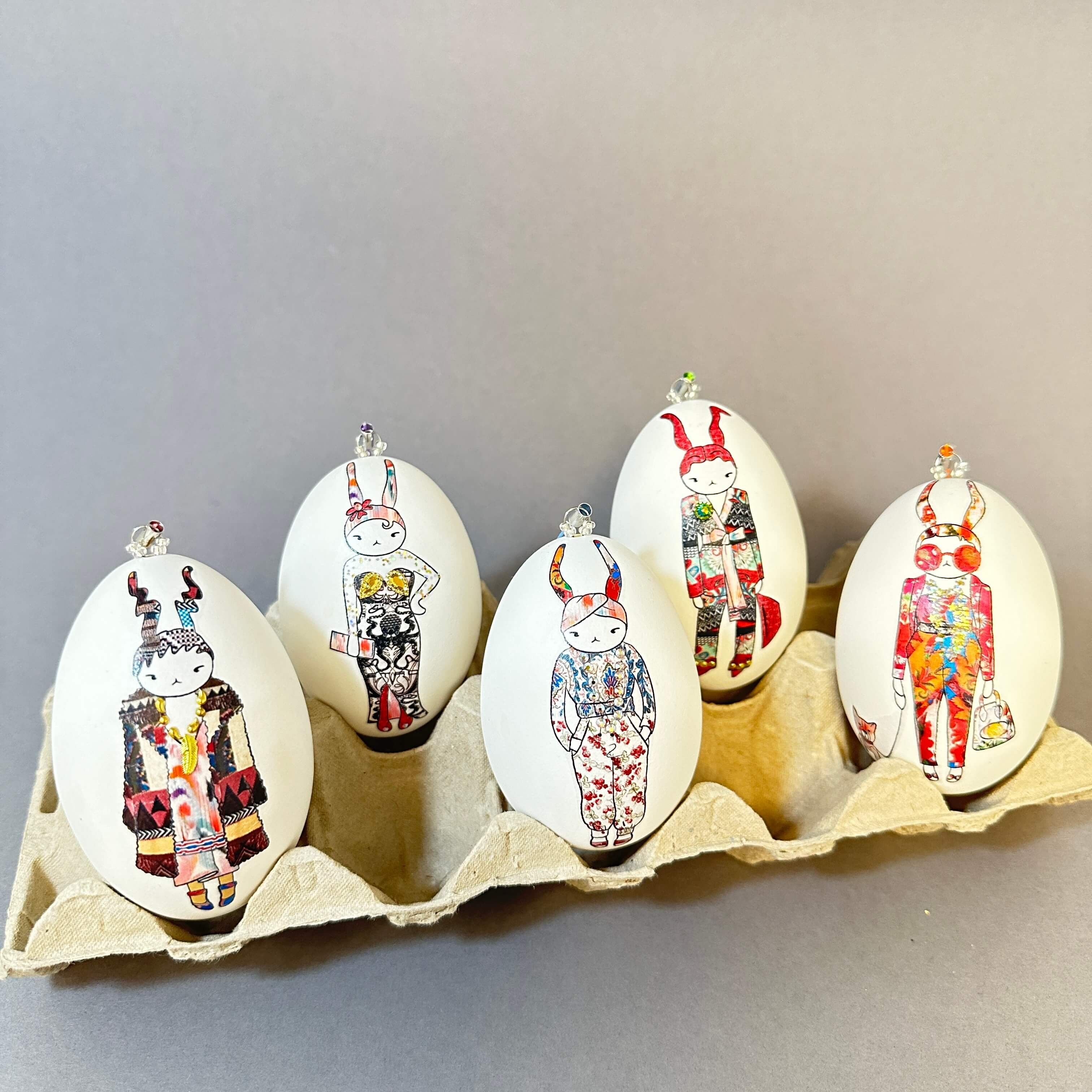 Eggtro (Glam) juego de 5 huevos de ganso de Alemania