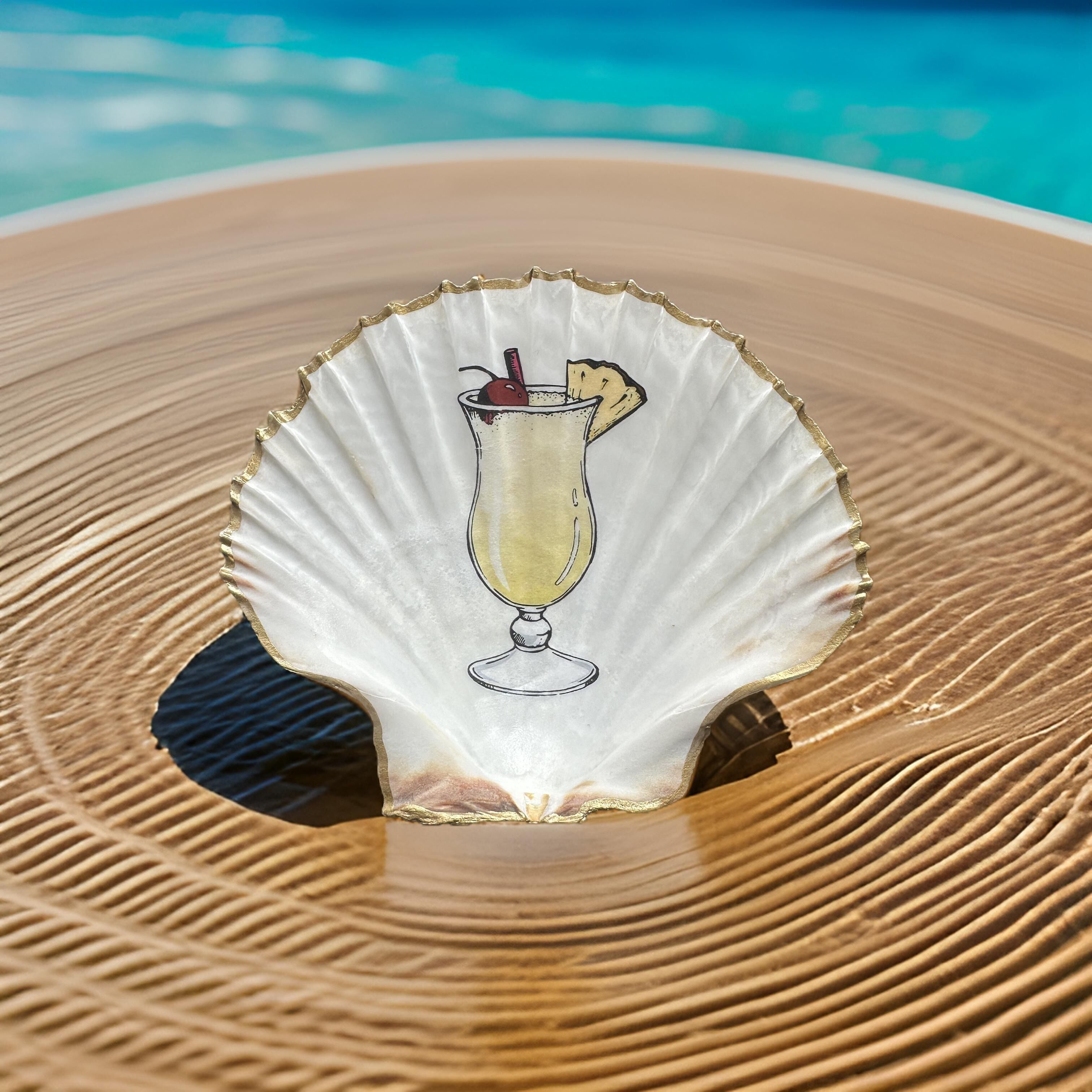 Snack-Schale "Pina Colada", 2 Größen & 2 Kanten-Varianten