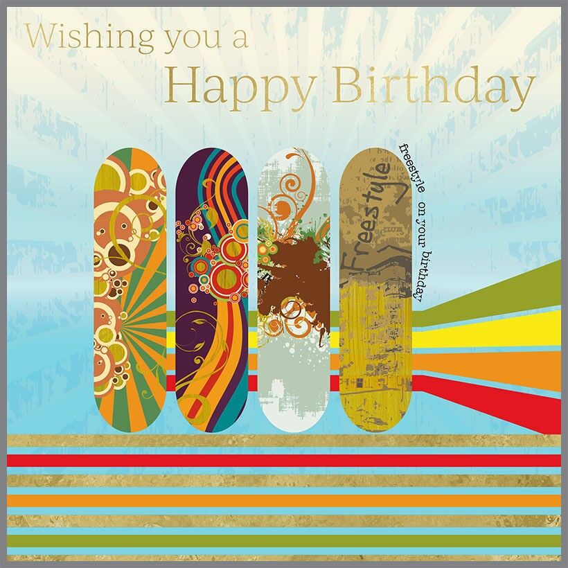 Domino Buon Compleanno Skateboard