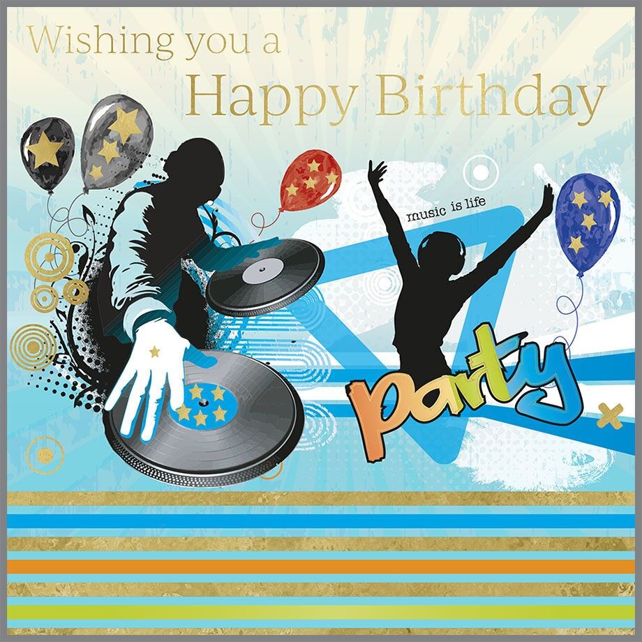 Festa con DJ di buon compleanno Domino