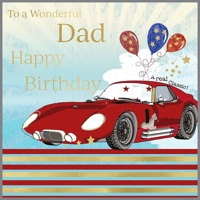 Domino Buon Compleanno Papà Auto D'Epoca