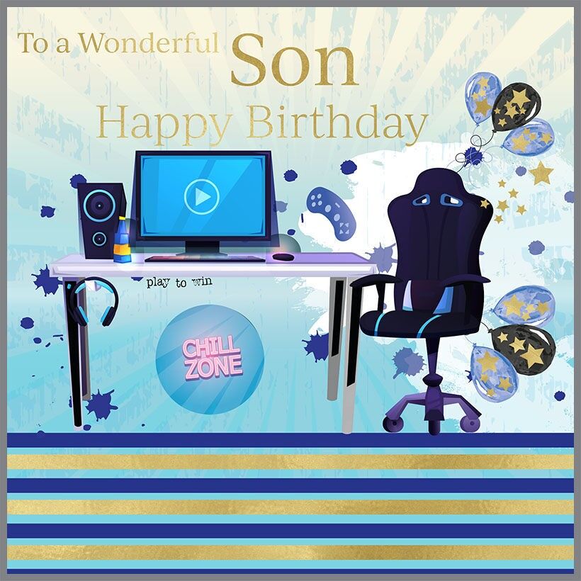 Domino Buon Compleanno Figlio Gaming