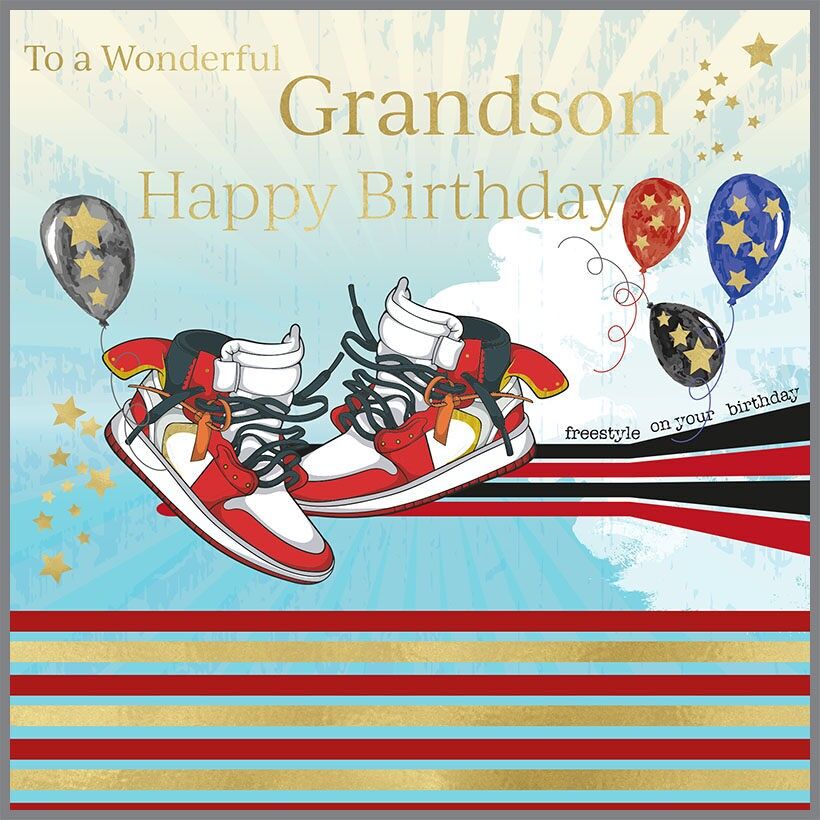 Domino Buon Compleanno Nipote Scarpe da ginnastica