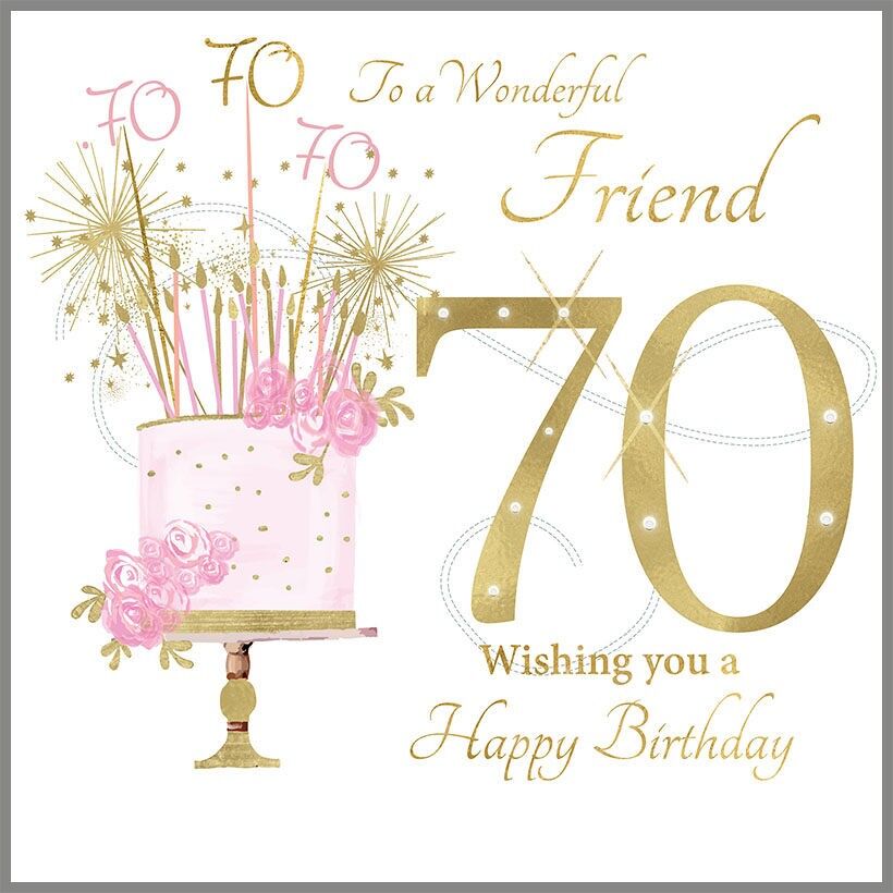 Grande amico di compleanno, 70 anni