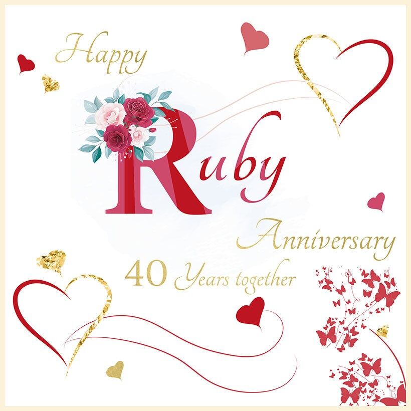 Rose - Ruby Anniversario 40 anni insieme
