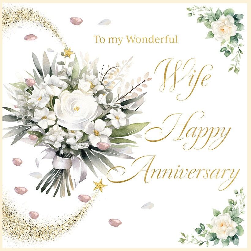 Buon anniversario - Fiori per la moglie