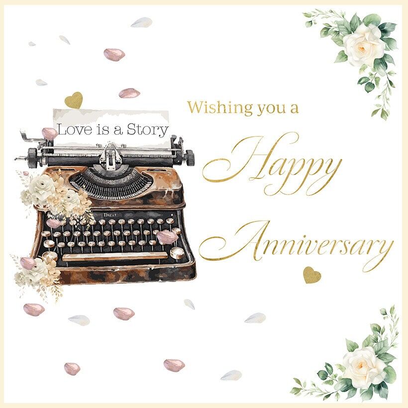 Buon anniversario - Macchina da scrivere