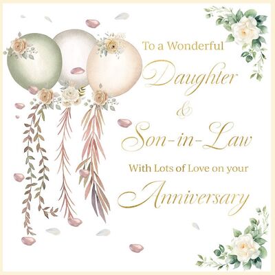 Feliz aniversario, hija y yerno