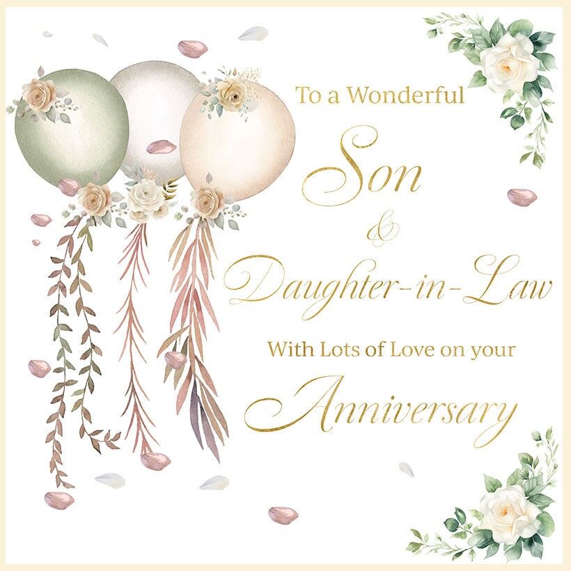 Buon anniversario, figlio e nuora