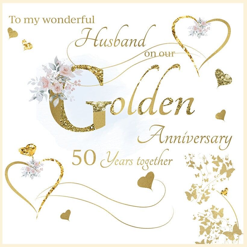 Husband Golden Anniversary - Medium Size