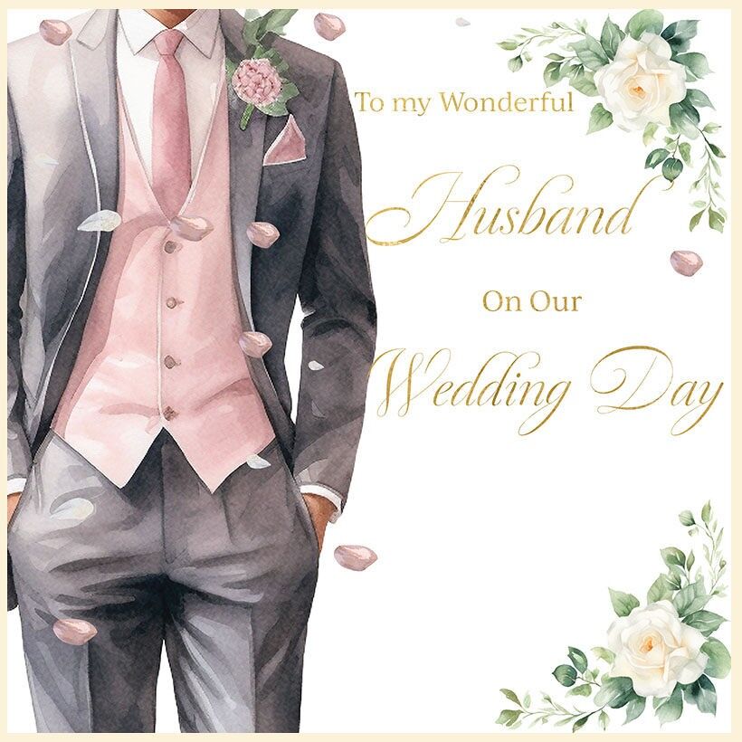 Husband Wedding Day Medium Size