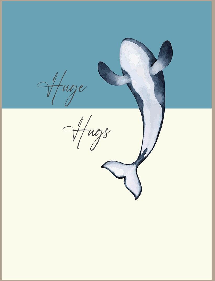 Große Umarmungen - Wal