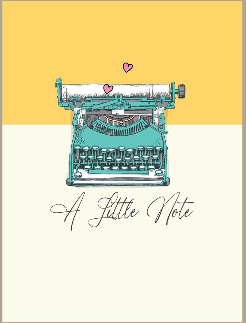 Una piccola nota - Macchina da scrivere