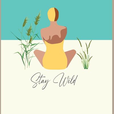 Mini-carte pastèque Stay Wild - Nageur