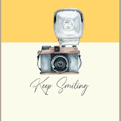 Watermelon Mini Card Keep Smiling - Camera