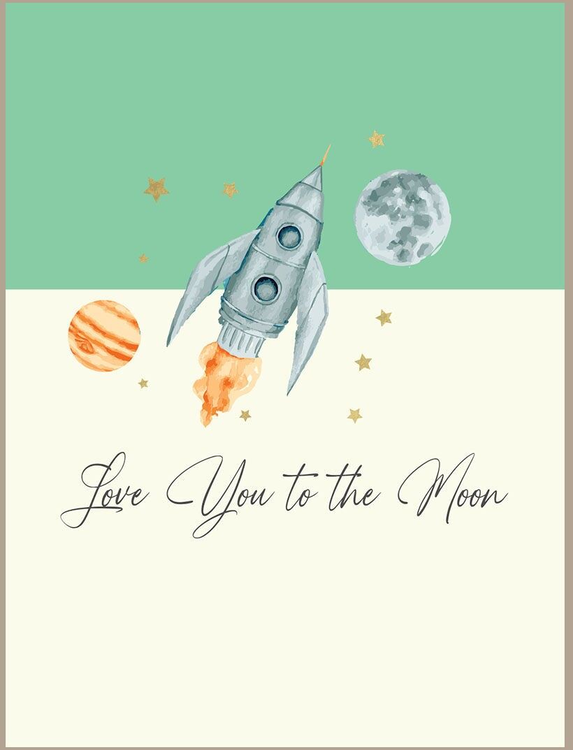 Ich liebe dich bis zum Mond - Rakete