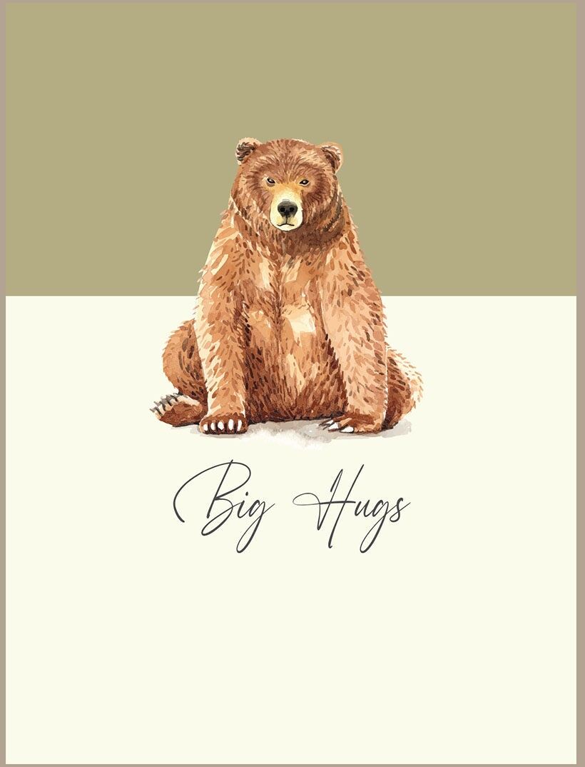 Dicke Umarmungen - Bär