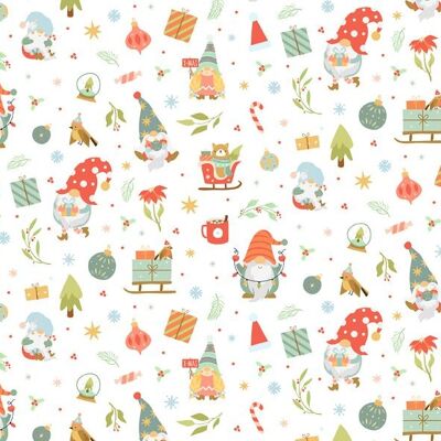 Transparent paper "Christmas gnomes" DIN A4, 25 sheets