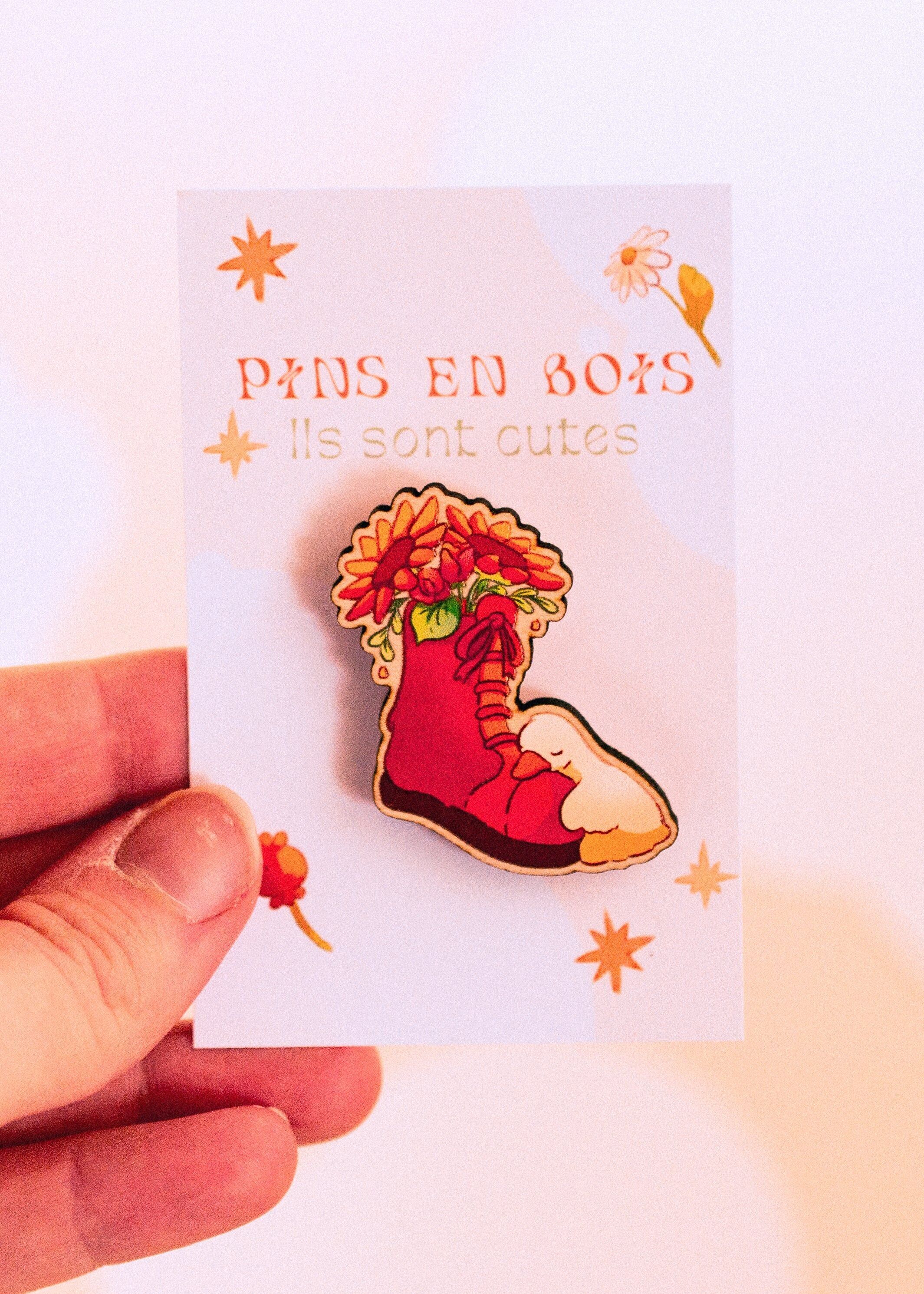 Spilli di legno - Anatroccolo su una scarpa