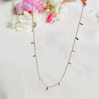 Collar de cadena bañado en oro Aline (CCHAL29)