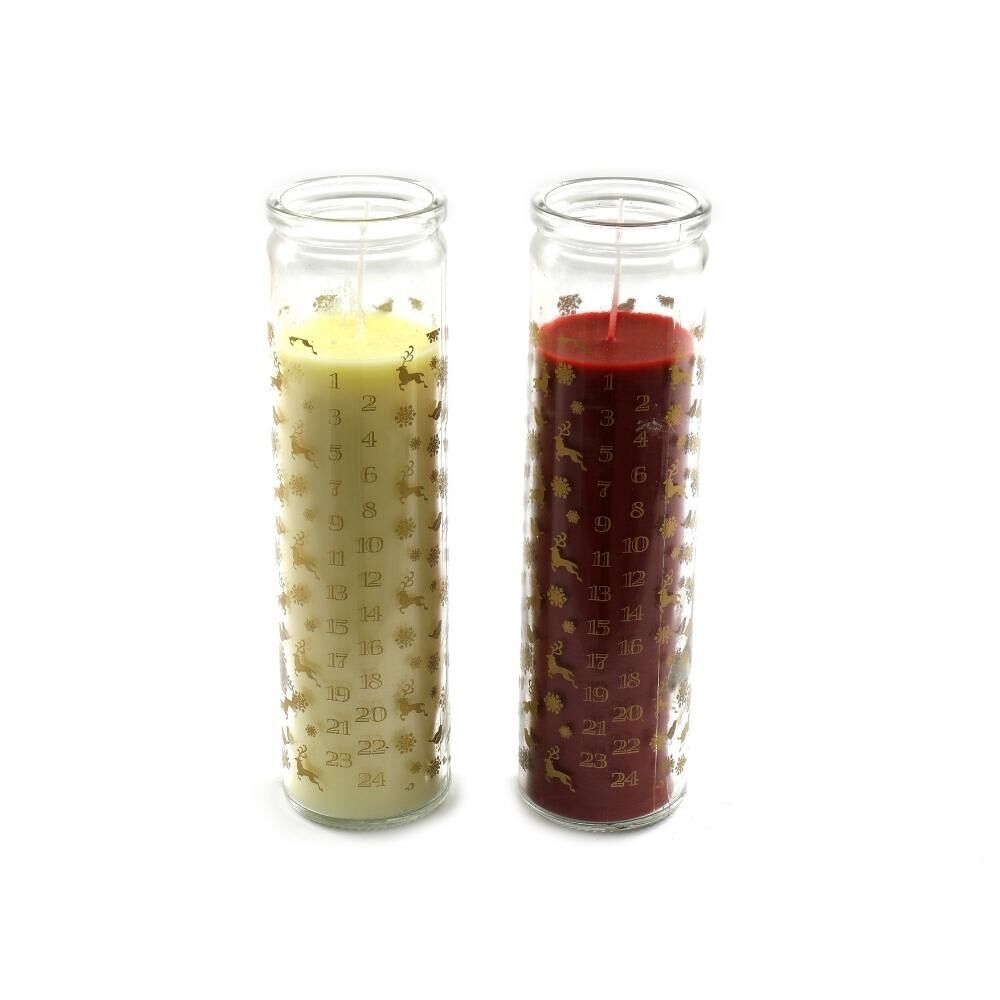 20cm Advent Calendar Tube Candle