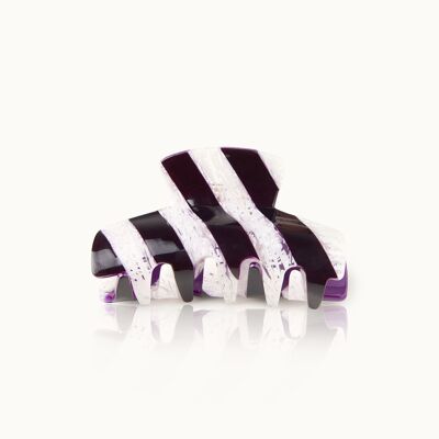 Hair Clip Stripes Amethyst