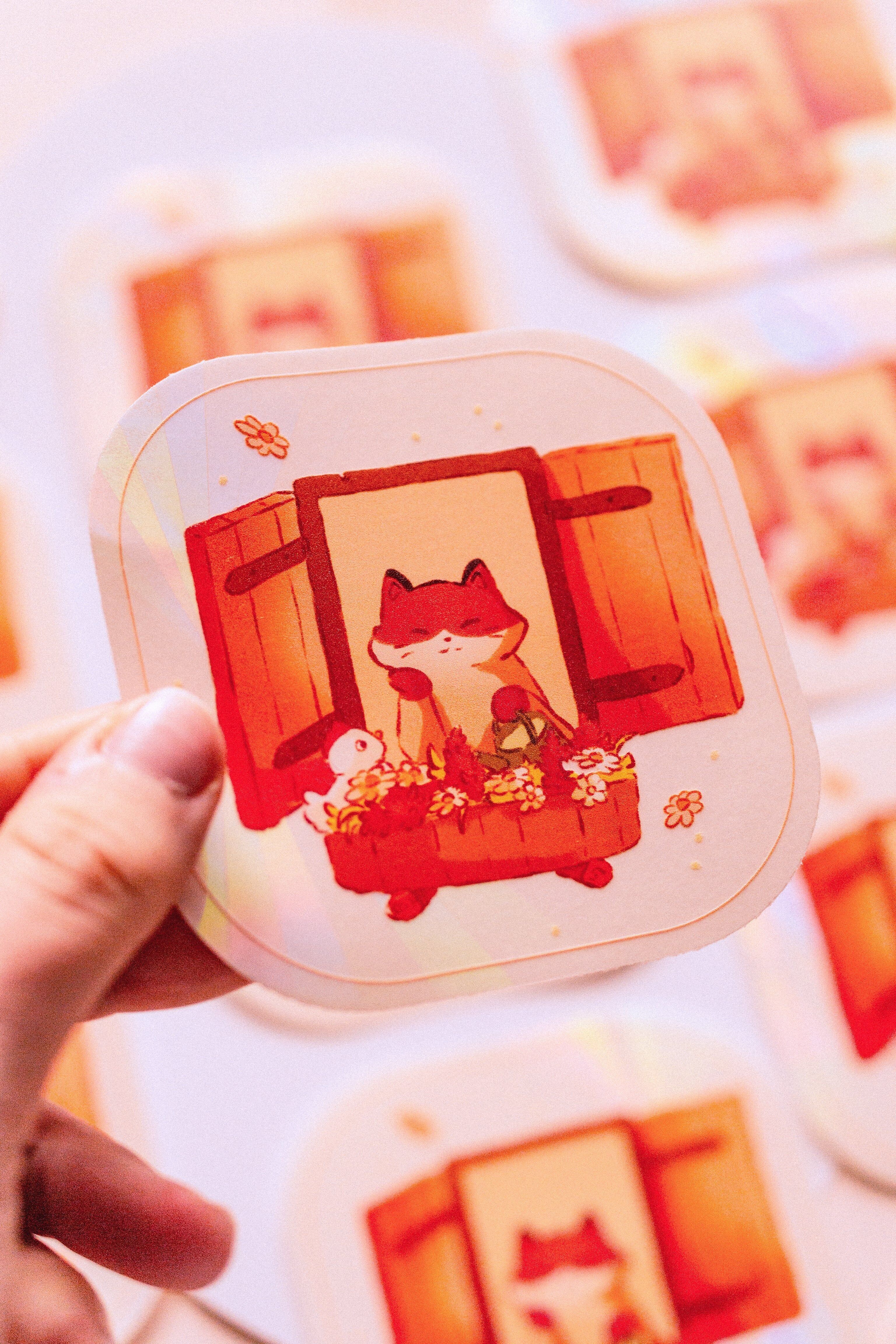 Sonnenfänger - Katze im Fenster