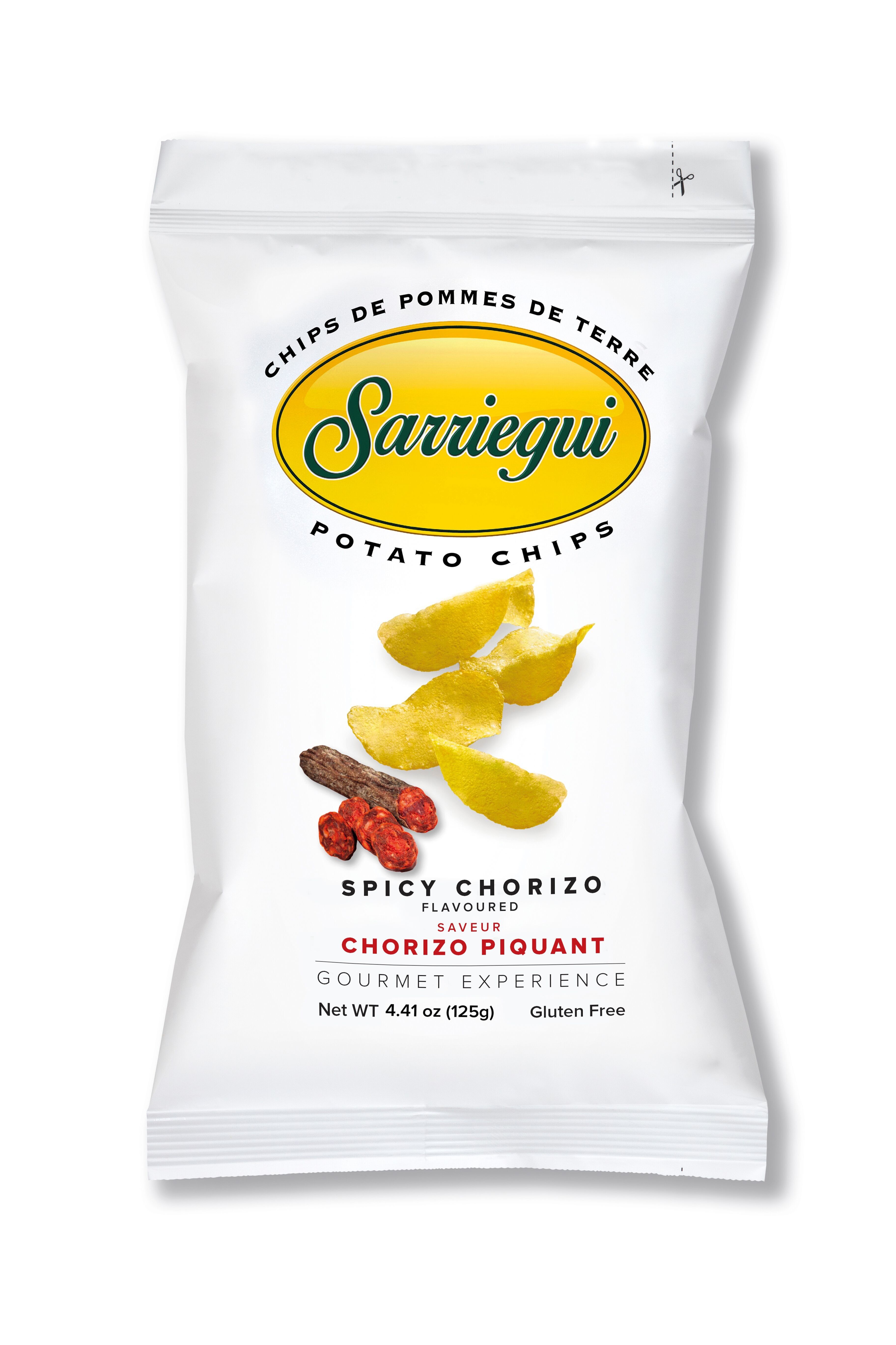 Potato Chips SPICY CHORIZO, 125g - Box 10 pieces