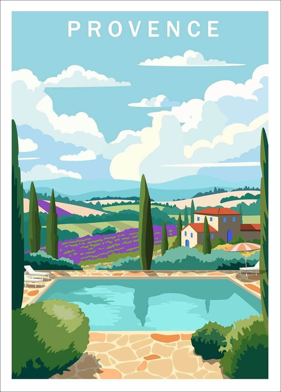 POSTER 50cmx70cm: PROVENCE