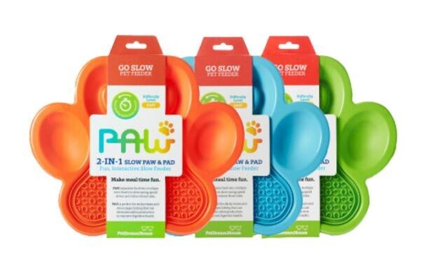 Cani con mangiatoia lenta e leccato PAW 2 in 1