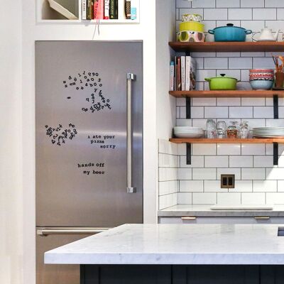 Typewriter Alphabet Fridge Magnets - Fridge Fonts