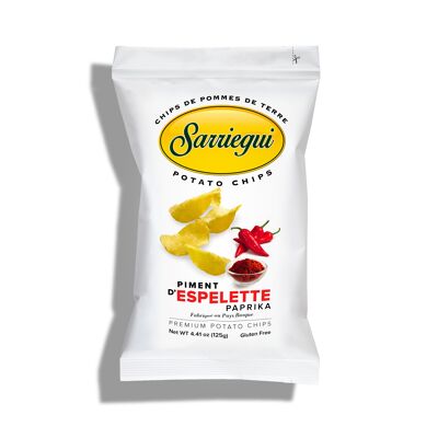 Potato Chips ESPELETTE PAPRIKA, 125 g - Box 10 pieces