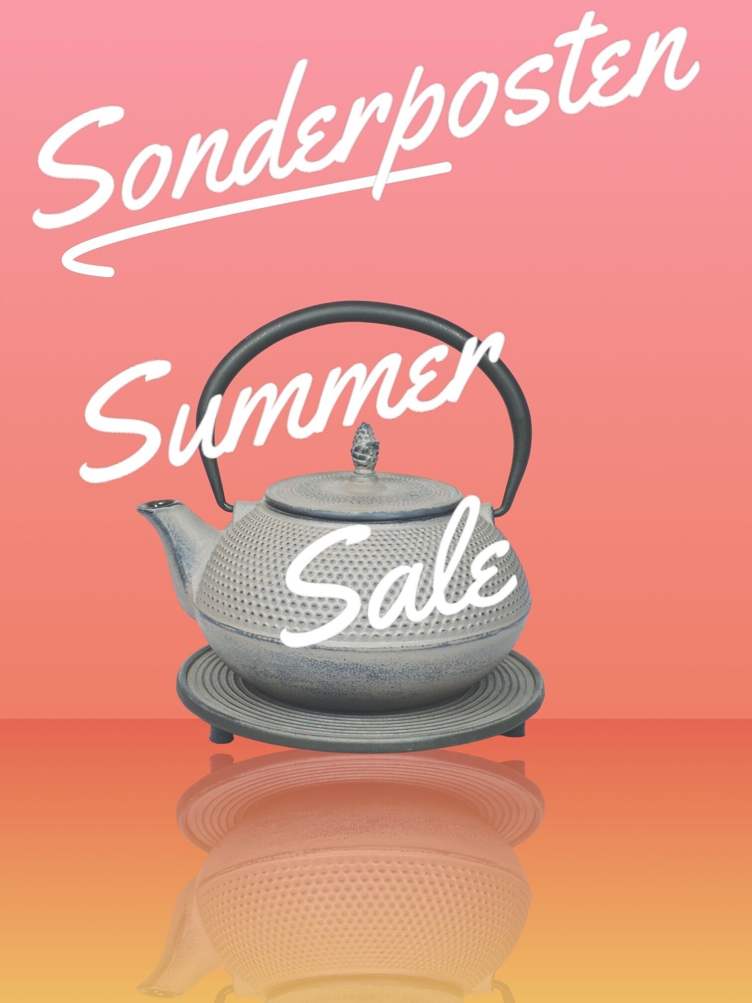 Teekannen aus Gusseisen, Sonderposten