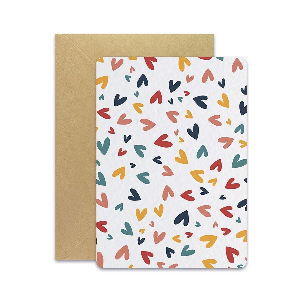 Mini cuori - Cartolina