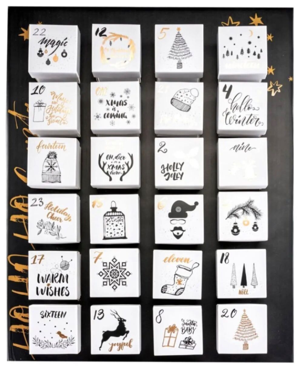 Miscele di manifattura del calendario dell'avvento del tè