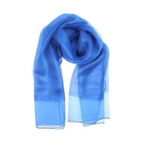 Foulard long transparent femme