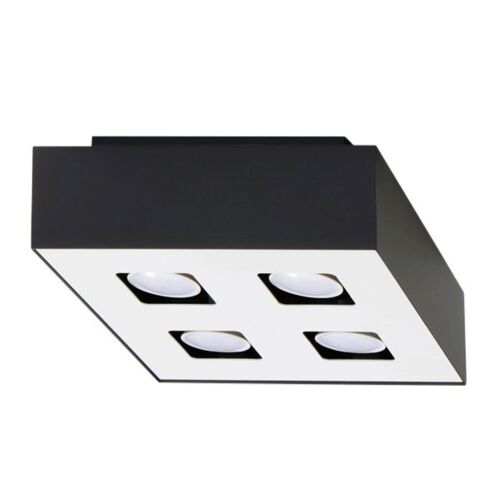 Lampada a soffitto MONO 4 nero