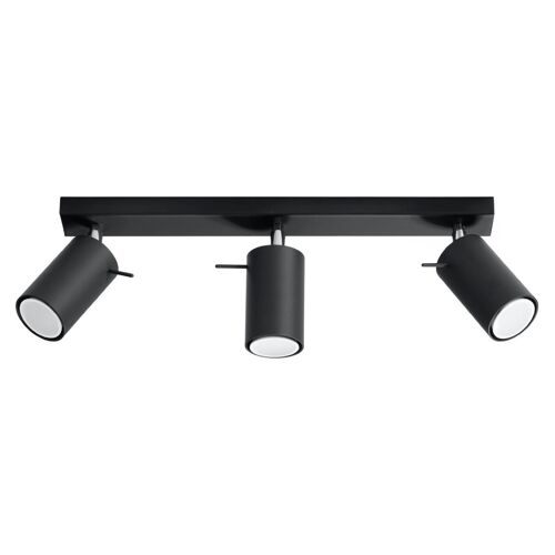 Lampada a soffitto RING 3 nero