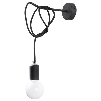 Lampada da parete EDISON nero