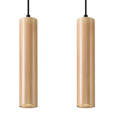 Lampe à suspension LINO 2 en bois