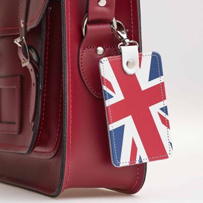 Bolso Union Jack de Cuero Hecho a Mano Rectangular