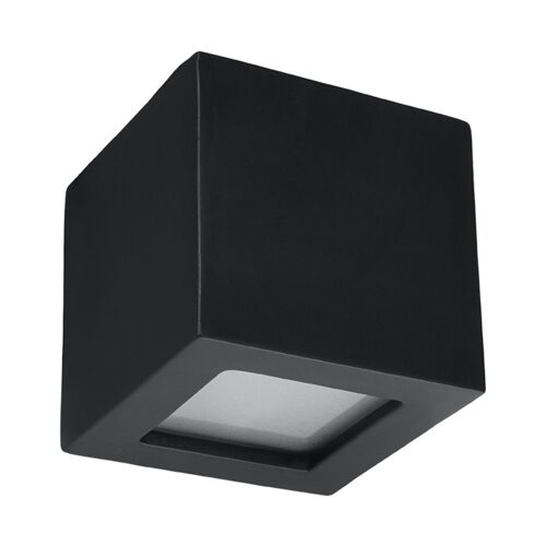 Lampada da parete in ceramica LEO nero